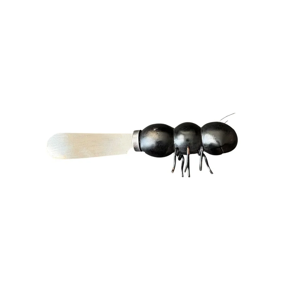 Boston Warehouse Ant Spreader Knife Black Bug Insect Cheese Butter Utensil